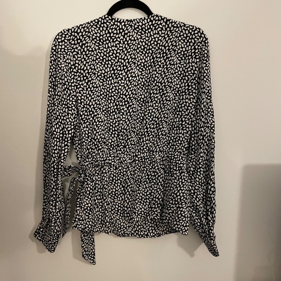 NWT Talbots Printed Wrap Blouse - Picture 8 of 8